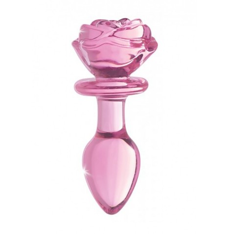 Plug in vetro Glass Medium Anal Plug - Pink Rose - Falli Vetro - Se...