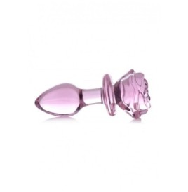 Plug in vetro Glass Medium Anal Plug - Pink Rose - Falli Vetro - Se...