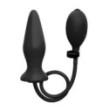 Fallo gonfiabile Inflatable Silicone Plug - Black