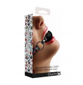 Morso Breatheable Ball Gag - Old School Tattoo Style - Black - Mors...