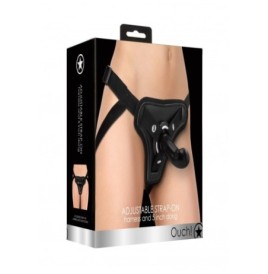 Imbragatura con dildo strap on Adjustable 5'' Strap-on Set - Black ...