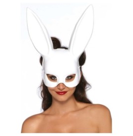 Maschera bondage coniglietto bianco Masquerade Rabbit Mask - Masche...