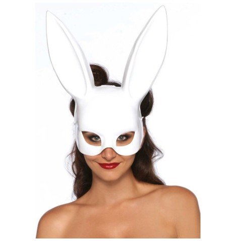 Maschera bondage coniglietto bianco Masquerade Rabbit Mask - Masche...