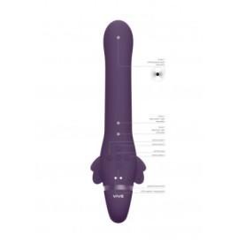 Vibratore indossabile senza cintura Satu - Purple - Vibratori Strap...