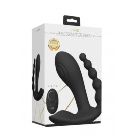 Vibratore doppio vaginale anale Kata - Black - Vibratori Doppi - Se...