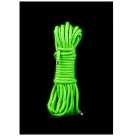 Corda bondage 10m/16 Strings - Glow in the Dark - Neon Green - Sado...