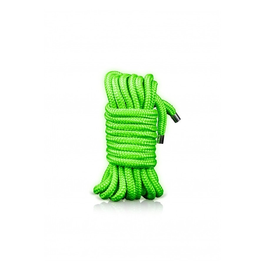 Corda bondage 5 m/16 Strings - Glow in the Dark - Neon Green