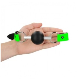 Morso bondage Solid Ball Gag - Glow in the Dark - Neon Green/Black ...