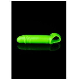 Guaina fallica Smooth Stretchy Penis Sleeve - Glow in the Dark - Ne...