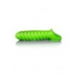 Guaina per pene Swirl Stretchy Penis Sleeve - Glow in the Dark - Neon Green