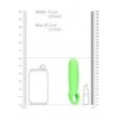 Guaina per pene Swirl Stretchy Penis Sleeve - Glow in the Dark - Neon Green