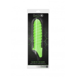 Guaina per pene Swirl Stretchy Penis Sleeve - Glow in the Dark - Ne...