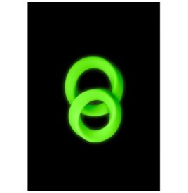 Kit anello fallico 2 pcs Cock Ring Set - Glow in the Dark - Neon Gr...