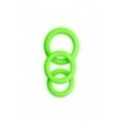 Kit anello per pene 3 pcs Cock Ring Set - Glow in the Dark - Neon Green