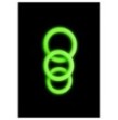 Kit anello per pene 3 pcs Cock Ring Set - Glow in the Dark - Neon Green