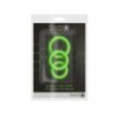 Kit anello per pene 3 pcs Cock Ring Set - Glow in the Dark - Neon Green