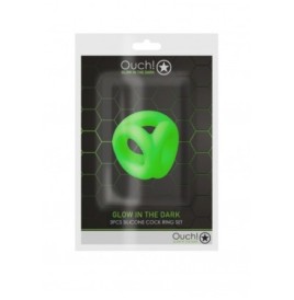 anello fallico Cock Ring & Ball Strap - Glow in the Dark - Neon Gre...