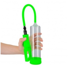 Pompa per pene Comfort Beginner Pump - Glow in the Dark - Neon Gree...