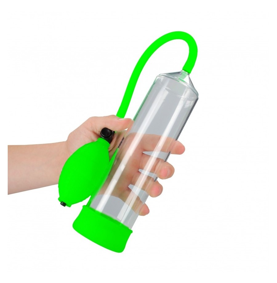 Sviluppatore pompa Classic Penis Pump - Glow in the Dark - Neon Green