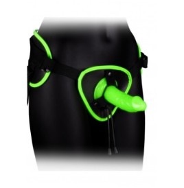 Fallo indossabile Strap-on Harness - Glow in the Dark - Neon Green/...