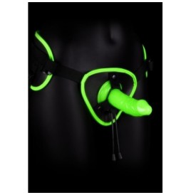 Fallo indossabile Strap-on Harness - Glow in the Dark - Neon Green/...