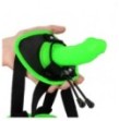 Fallo indossabile Strap-on Harness - Glow in the Dark - Neon Green/Black