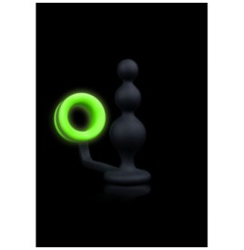 Anello fallico con plug Beads Butt Plug with Cock Ring - GitD - Neo...