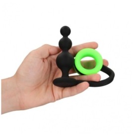 Anello fallico con plug Beads Butt Plug with Cock Ring - GitD - Neo...