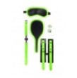 Set sadomaso Bondage Kit 1 - Glow in the Dark - Neon Green/Black