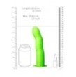 fallo indossabile CURVED HOLLOW STRAP-ON - 8'' / 20 CM - GLOW IN THE DARK