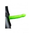 fallo indossabile Twisted Hollow Strap-on - 8'' / 20 cm - GitD - Neon Green