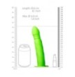 fallo indossabile Twisted Hollow Strap-on - 8'' / 20 cm - GitD - Neon Green