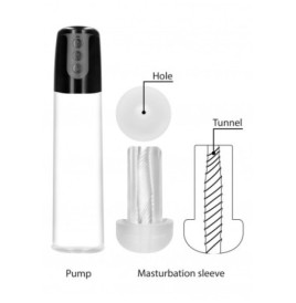 Pompa sviluppatore pene Automatic Cyber Pump with Masturbation Slee...