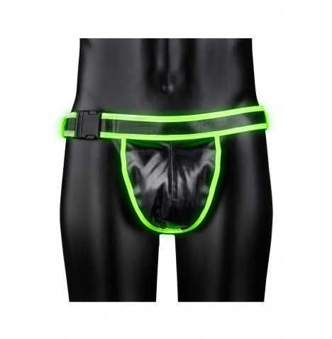 Sospensorio Buckle Jock Strap - GitD - Neon Green/Black - Abbigliam...