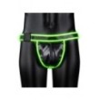 Sospensorio Buckle Jock Strap - GitD - Neon Green/Black