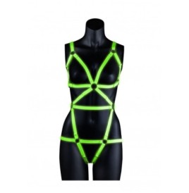 Body bondage Harness - GitD - Neon Green/Black - Sadomaso - Sexy Sh...