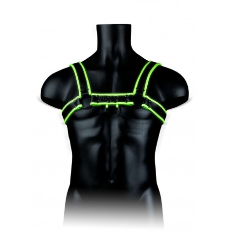 Imbragatura uomo fosforescente Chest Bulldog Harness - GitD - Neon ...