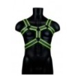 Pettorina regolabile uomo Body Harness - Glow in the Dark - Neon Green/Black