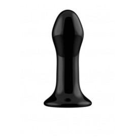 Plug anale vibrante in vetro con ventosa Pluggy Glass Vibrator - Se...