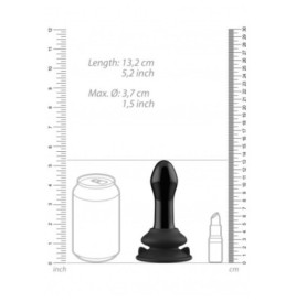 Plug anale vibrante in vetro con ventosa Pluggy Glass Vibrator - Se...