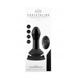 Plug anale vibrante in vetro con ventosa Pluggy Glass Vibrator - Se...