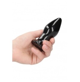 Plug anale vibrante con ventosa in vetro Stretchy Glass Vibrator - ...