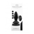 Plug anale vibrante con ventosa in vetro Stretchy Glass Vibrator