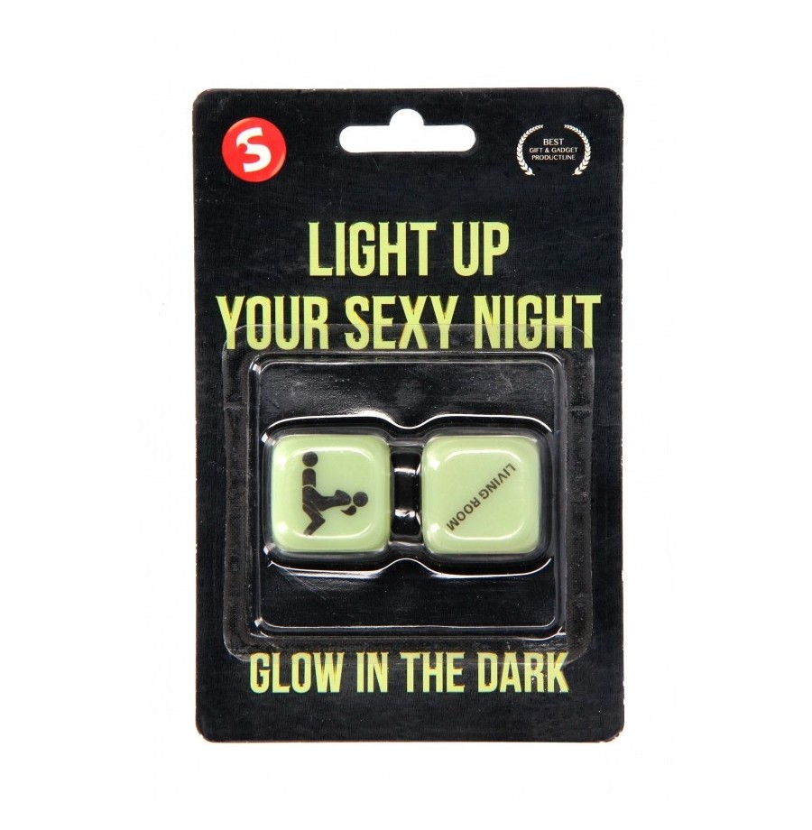 Dadi del piacere Light Up Your Sexy Night Dice Glow in the Dark