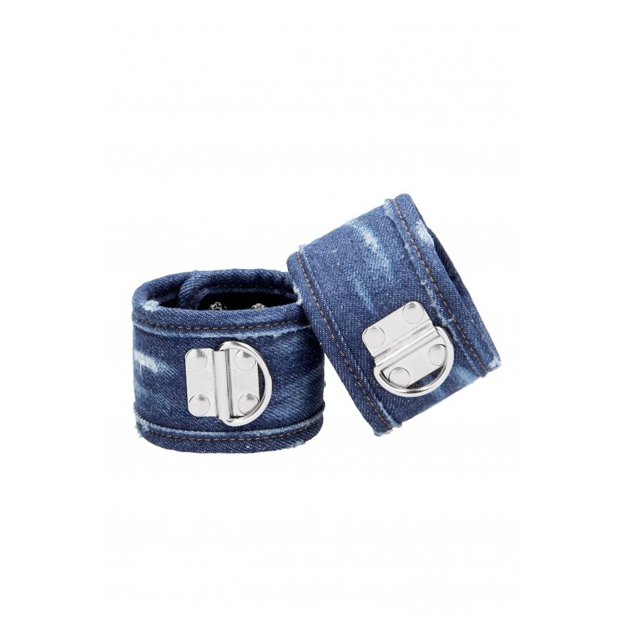 Manette per caviglie Denim Ankle Cuffs Roughend Denim Style Blue