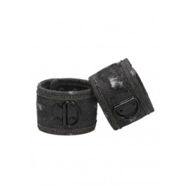 Manette per caviglie Denim Ankle Cuffs Roughend Denim Style Black -...