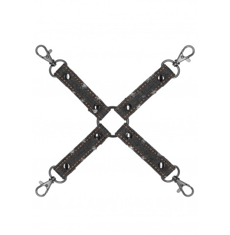 Costrittivo per manette Denim Hogtie Roughend Denim Style Black - S...