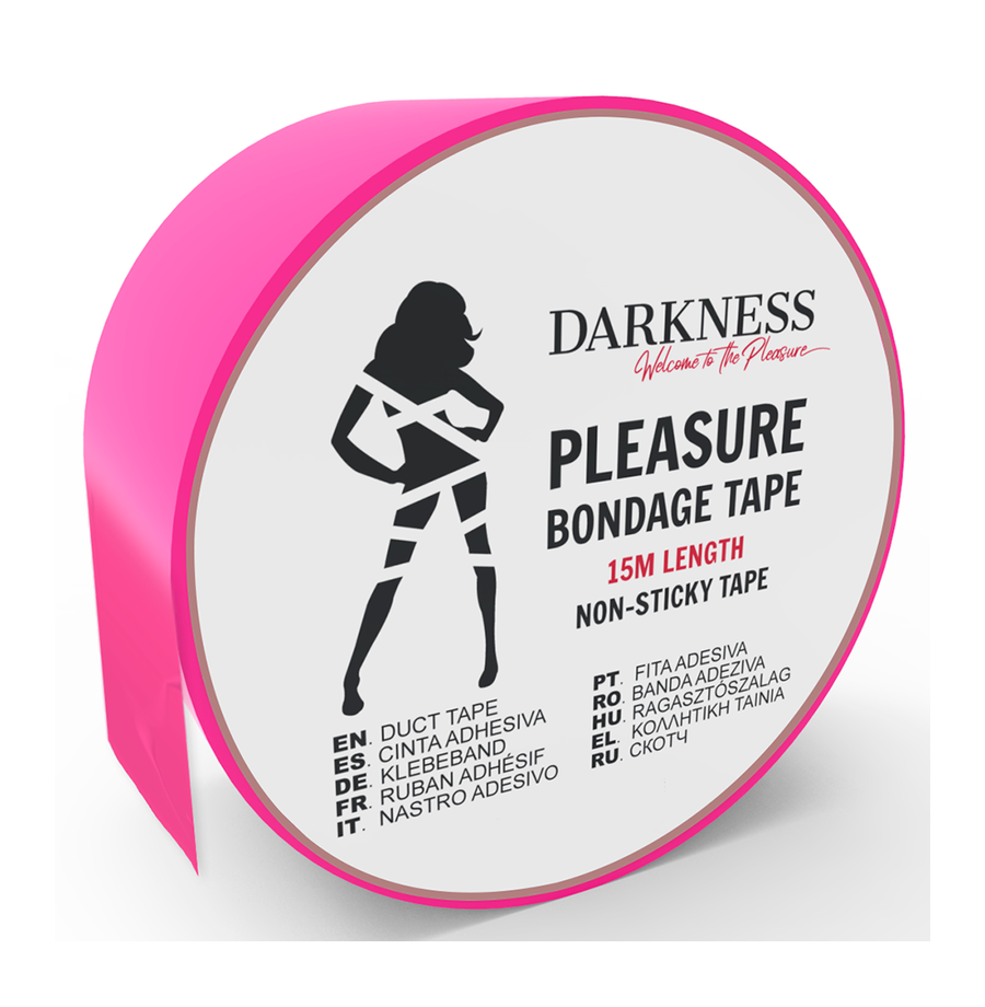 Nastro bondage tape DARKNESS fucsia 15 M