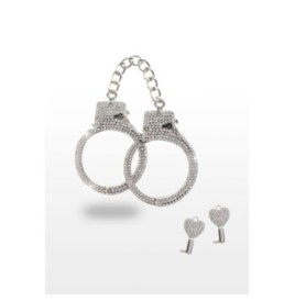 Manette Diamond Wrist Cuffs Silver - Sadomaso - Sexy Shop Ingrosso