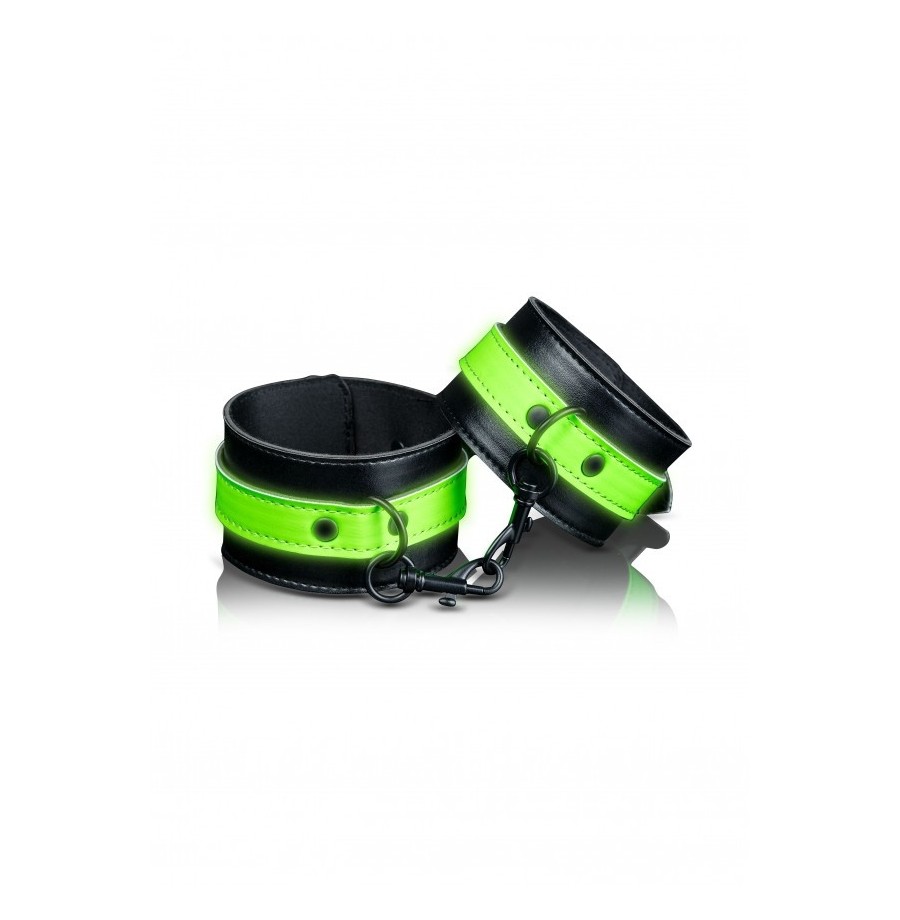 Manette per caviglie Ankle cuffs Glow in the Dark Neon Green/Black